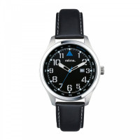 Blau, schwarz, silber, weiß