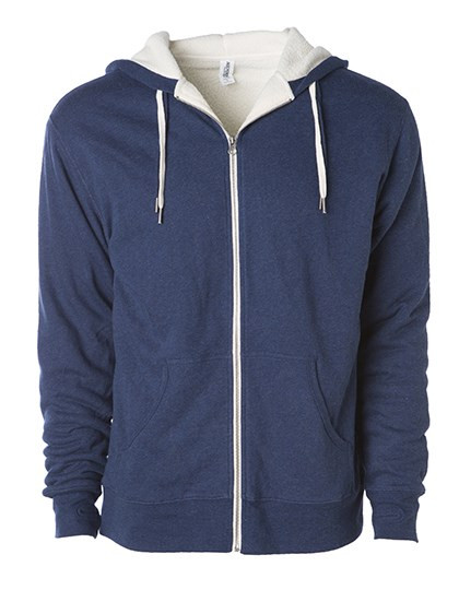 Independent Unisex Sherpa Lined Zip Hooded Jacket