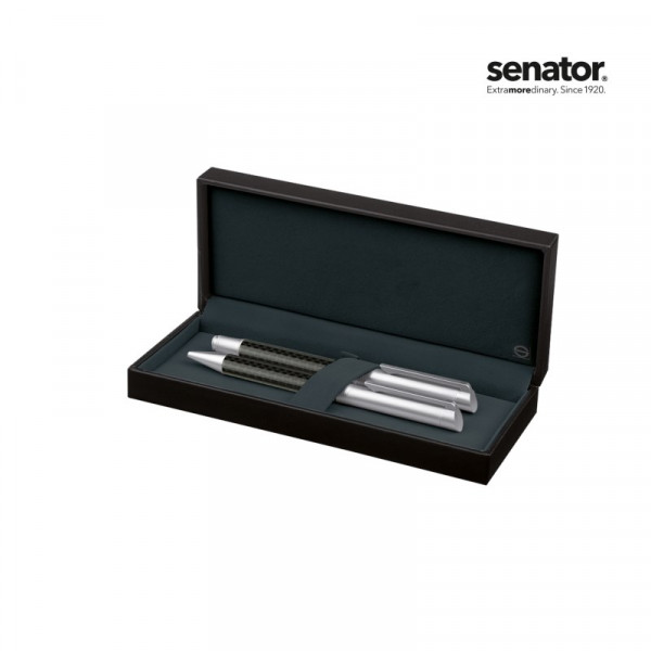 senator® Carbon Line Set (Drehkugelschreiber+ Füllhalter)