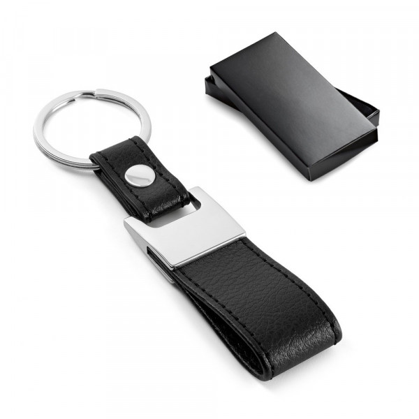 BLACKWALL. Schlüsselanhänger aus Metall und Kunstleder