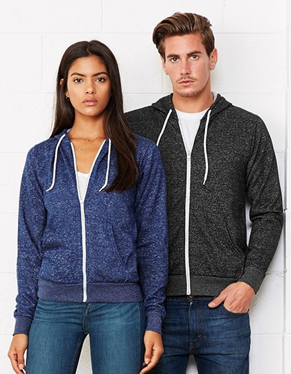 Canvas Unisex Zip-Up Poly-Cotton Fleece Hoodie