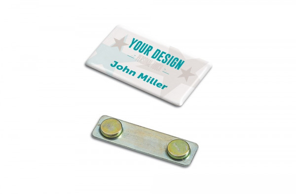 Namensschild mit Magnet 50x30mm