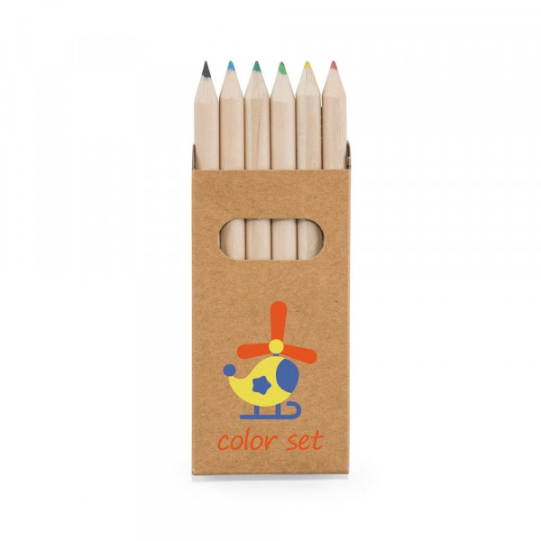 BIRD. Buntstift Schachtel mit 6 Buntstiften