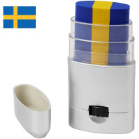 royalblau, gelb, royalblau gefrostet