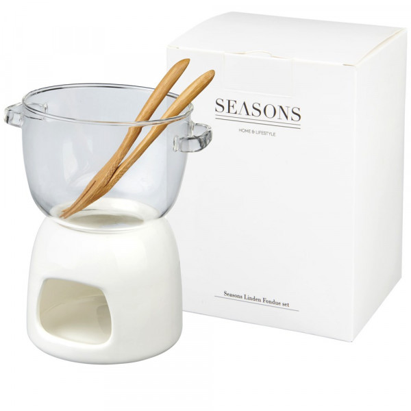 Belgium Schokoladenfondue-Set aus Glas