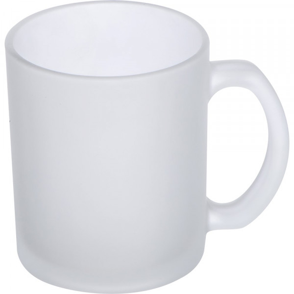 Kaffeetasse weiß gefrostet, 300 ml