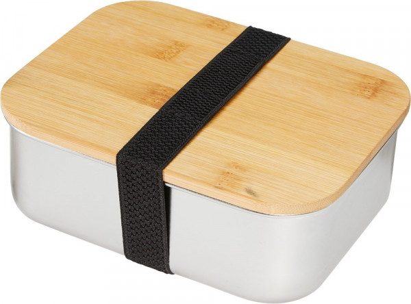 Lunchbox 1000 ml aus Edelstahl mit Bambus-Deckel