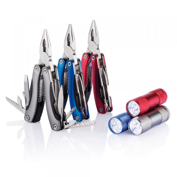 Multitool und Taschenlampen Set