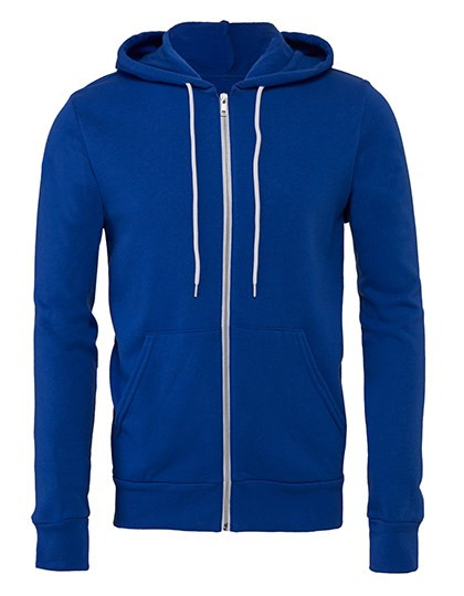 Canvas Unisex Zip-Up Poly-Cotton Fleece Hoodie
