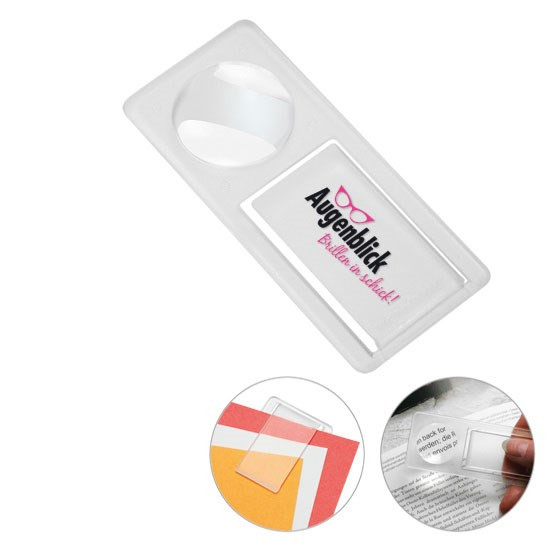 Lupe mit Zettelklammer