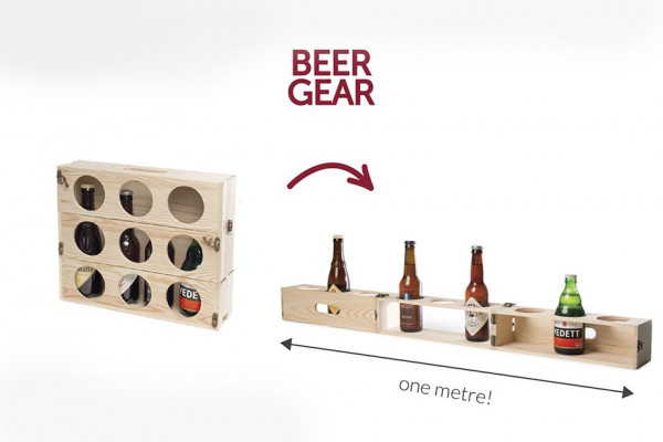 Rackpack Beer Gear –Bier-Geschenkkiste und Bier-Meterbrett in einem!
