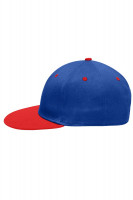 Royal/tomato (ca. Pantone 301C/186C)