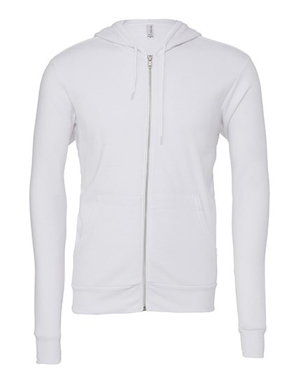 Canvas Unisex Zip-Up Poly-Cotton Fleece Hoodie