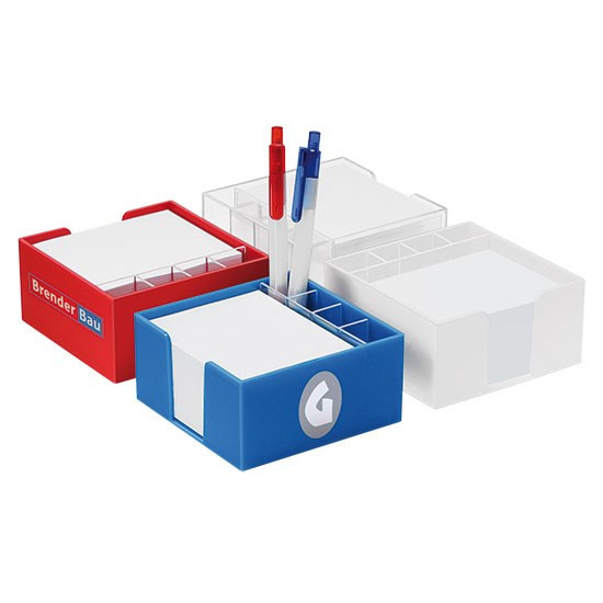 Zettelbox mit Köcher