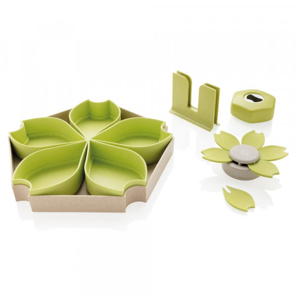 4-tlg. Küchenset aus Weizen