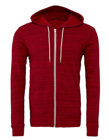 Canvas Unisex Zip-Up Poly-Cotton Fleece Hoodie