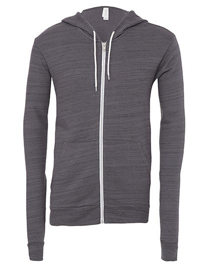 Canvas Unisex Zip-Up Poly-Cotton Fleece Hoodie