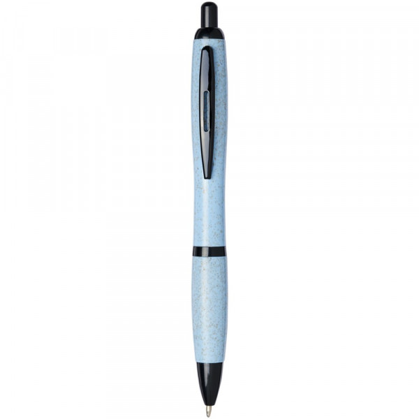 Nash Kugelschreiber aus Weizenstroh mit schwarzer Spitze