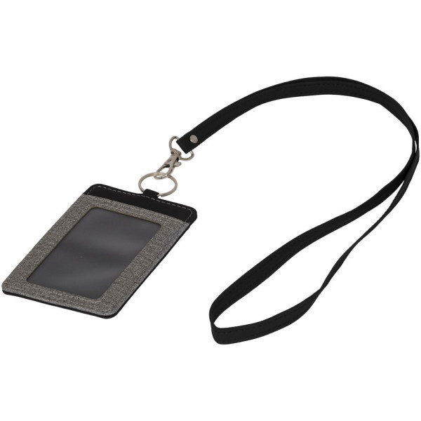 Eye-d melierter Ausweishalter mit Lanyard