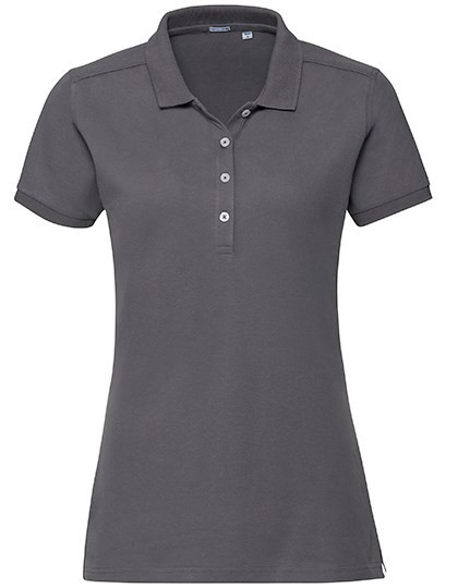 Russell Ladies` Fitted Stretch Polo