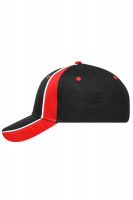 Black/red/white (ca. Pantone BlackC/200C/white)