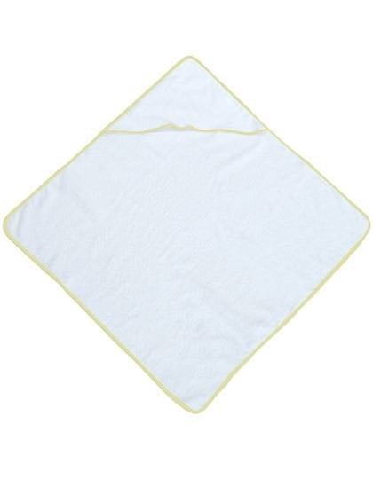 Bear Dream - Piped Border Baby Towel With Hood Velour