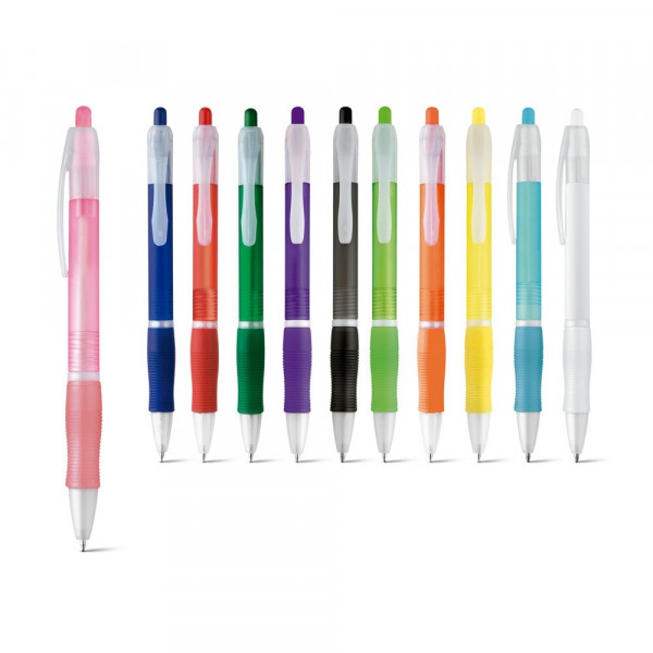 SLIM BK. Kugelschreiber mit Gummigriff