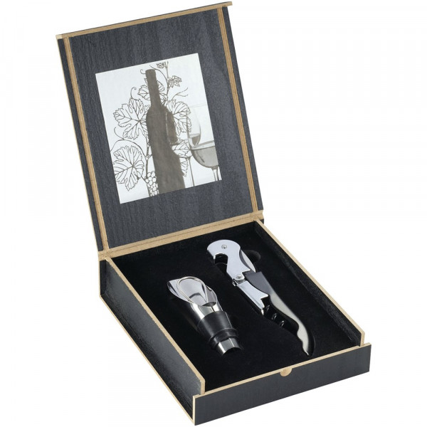 Belgio 2-teiliges Weinöffner-Set mit Ausgießer