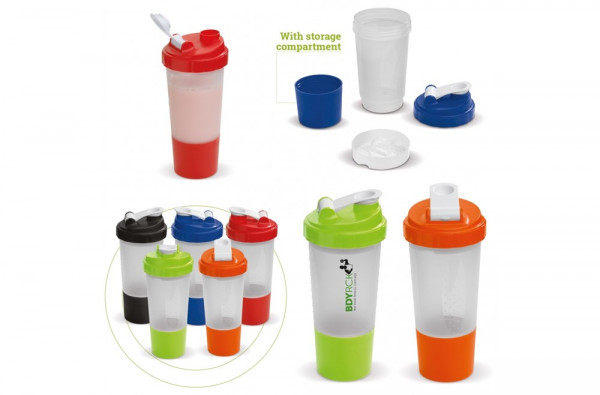 Shaker mit extra Fach 500ml