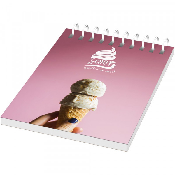 Desk-Mate® A7 Notizbuch mit Kunststoff Cover und Spiralbindung