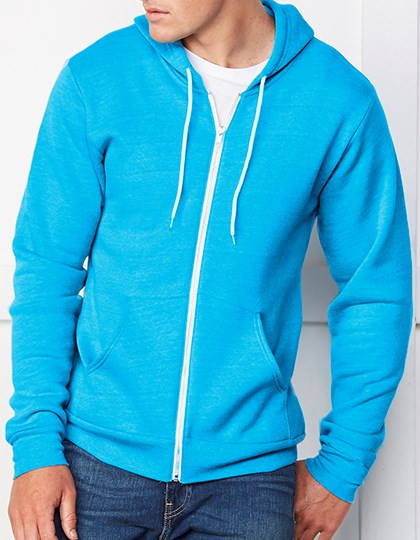 Canvas Unisex Zip-Up Poly-Cotton Fleece Hoodie