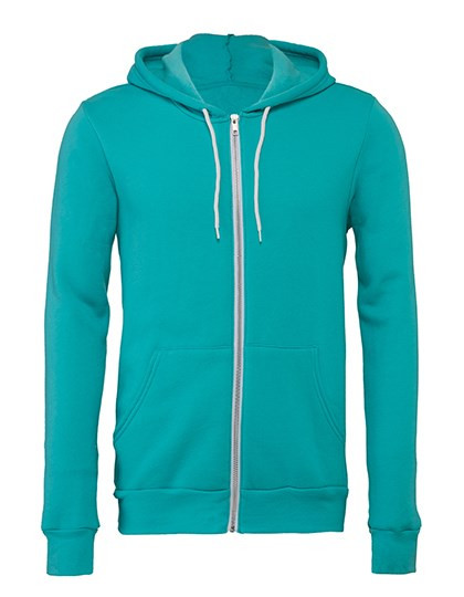 Canvas Unisex Zip-Up Poly-Cotton Fleece Hoodie